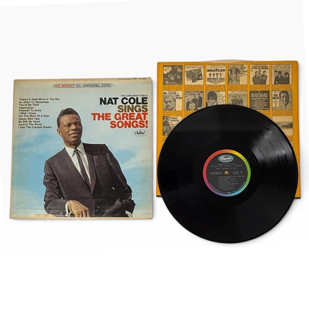 Nat King Cole Sings Great Songs Vinyl LP Record Album Black ST 2558 12 inch VTG